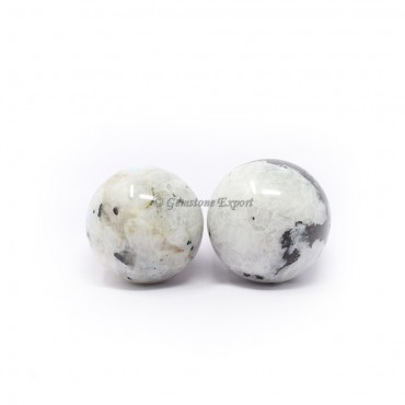 Rainbow Moonstone Spheres