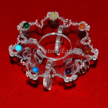 Beautiful Ecralin Chakra Cabs ball stand