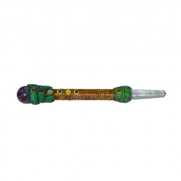 Yellow Jasper Orgone Tibetan Healing Wand