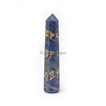 Sodalite Rune Set Obelisk