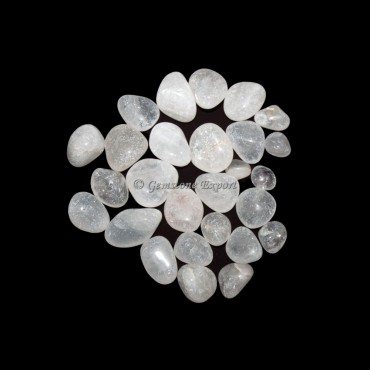 Indian Crystal Quartz Tumbled Stones