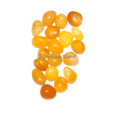 Yellow Onyx Tumbled Stones