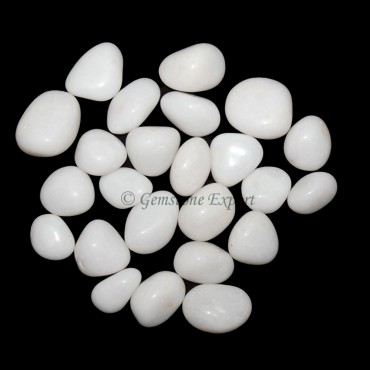 White Agate Tumbled Stones