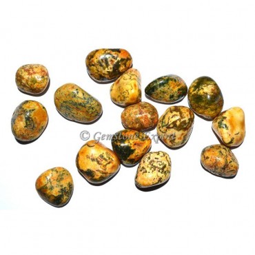 Yellow Tree Agate Tumbled