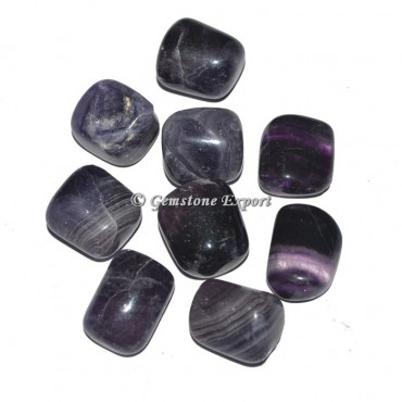 Purple Fluorite Tumbled Stones