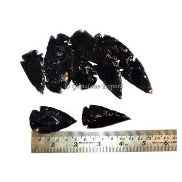 Black Obsidian Arrowheads 2 Inches