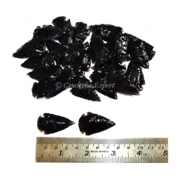 Black Obsidian Arrowheads 1.50 Inches