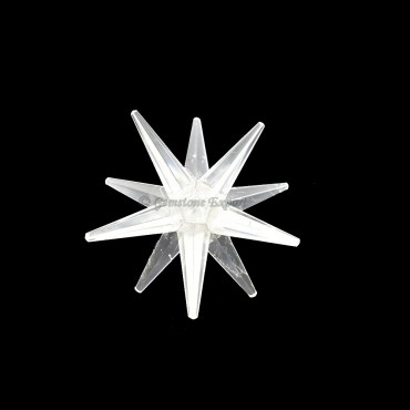 Crystal Quartz 12 Point Star