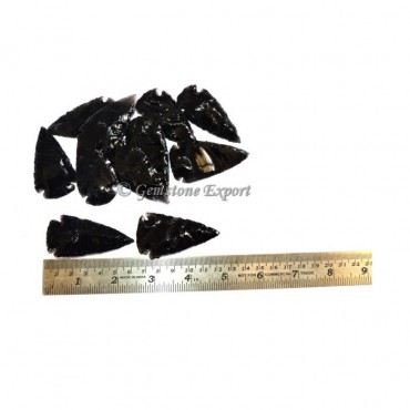 Black Obsidian Arrowheads 2.50 Inches