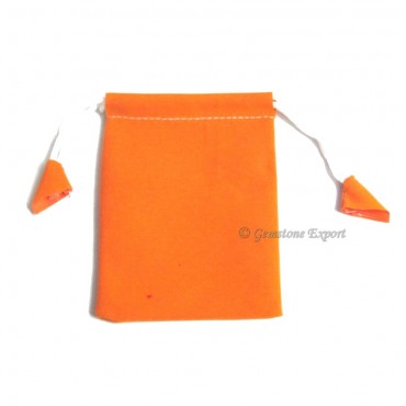 Orange Velvet Gift Bag.