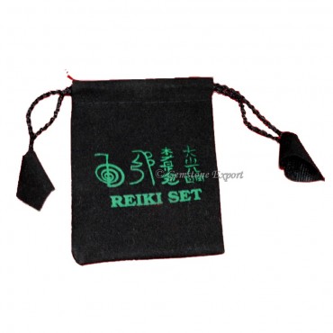 Black Pouch with Reiki Symbol Color