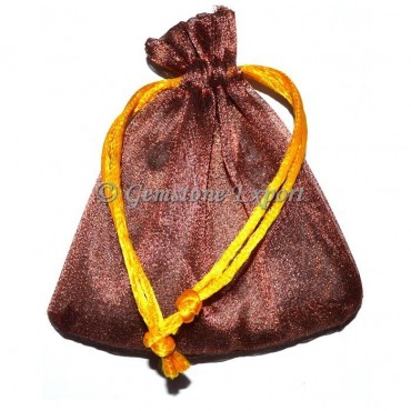 Brown Gold Gift Pouch