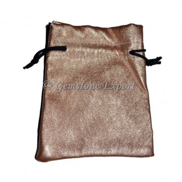 Brown Grey Silver pouch