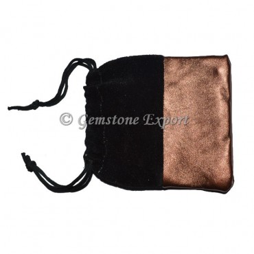 Black And Brown Golden Pouch