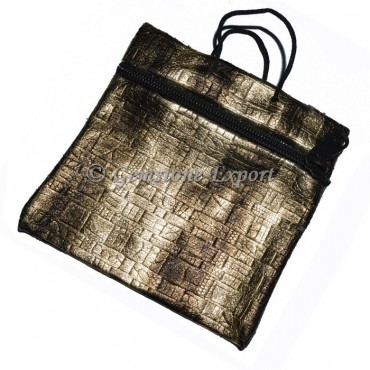 Light Golden Pouch with Chain