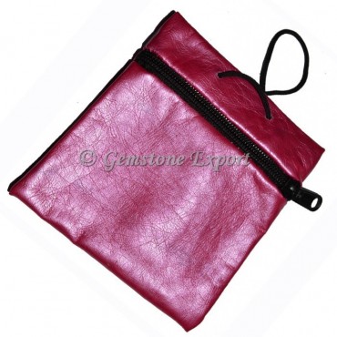 Pink Pouch with Chain
