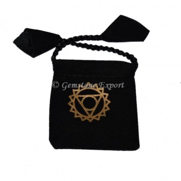 Throat Chakra Printed Pouch