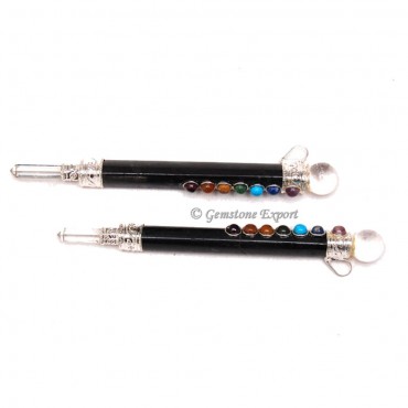 Black Tourmaline Chakra Healing Wands