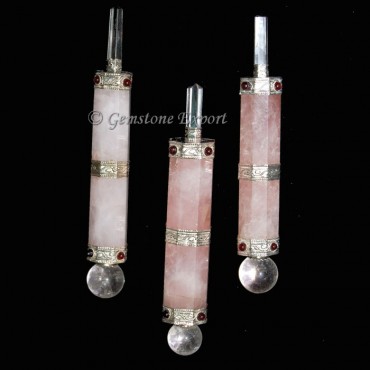 Rose Quartz Healing Wands