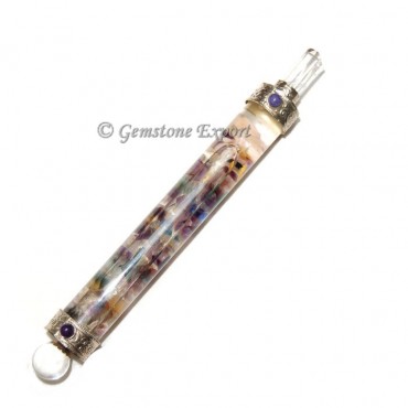 Glass with Gemstone Chips Wands