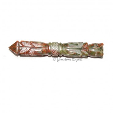 Unakite Carved Healing Wands