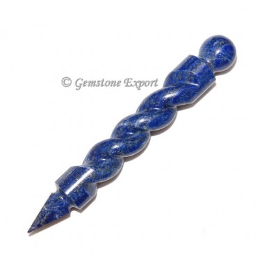 Lapis Lazuli Twisted Healing Wands