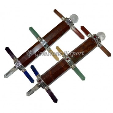 Red Jasper 7 Chakra Healing Wands