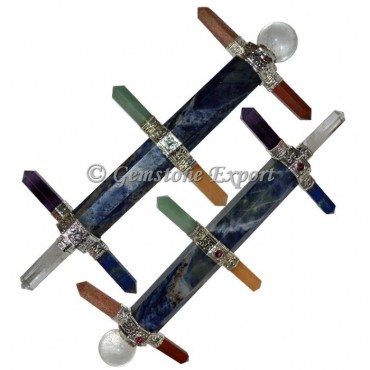 Sodalite Seven Chakra Healing Wands