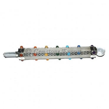 Crystal Quartz 7 Chakra Healing Wands