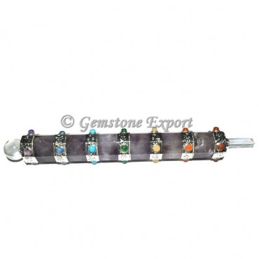 Amethyst 7 Chakra Wand