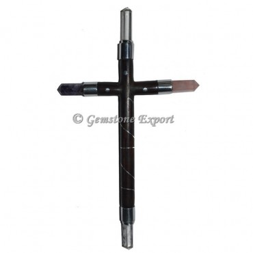 Rosewood Quartz Stones Healing Wand