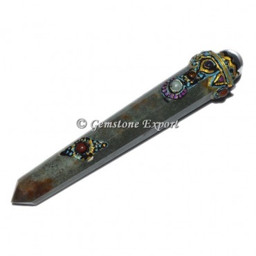 Green Aventurine Tibetan Healing Wand