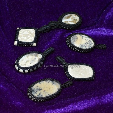 Dentritic Agate Wire Wrap Pendants