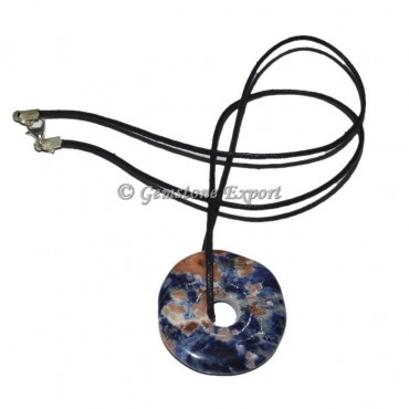 Sodalite Donut Pendant