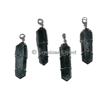 Black Tourmaline Double Terminated Pendant