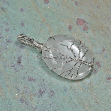 Crystal Tree Wire Wrap Pendant