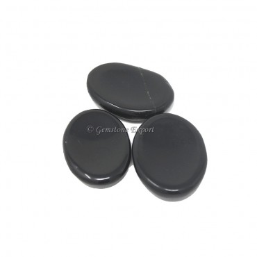 Black Agate Worry Stone