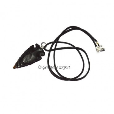 Black Agate Arrowheads necklace
