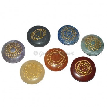 Seven Chakra Circle  Stone Set