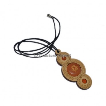 Spleen Chakra Wooden Pendants