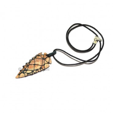 Fancy jasper Wrapping Arrowheads Necklace