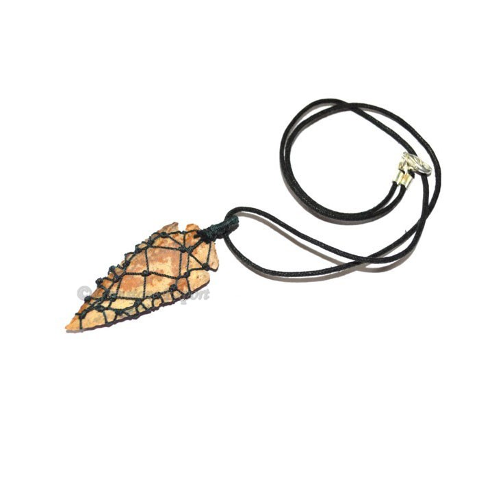 Fancy jasper Wrapping Arrowheads Necklace