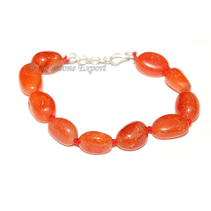 Carnelian Tumbled Stones Bracelets