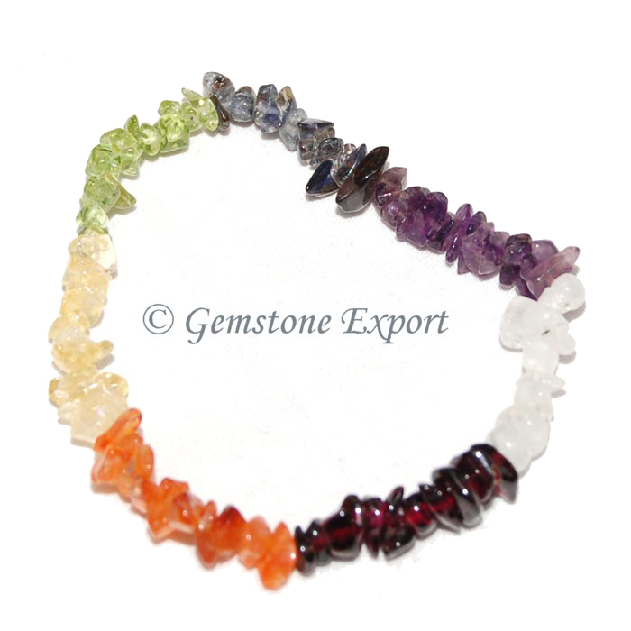 Chakra Stone Chips  Bracelets