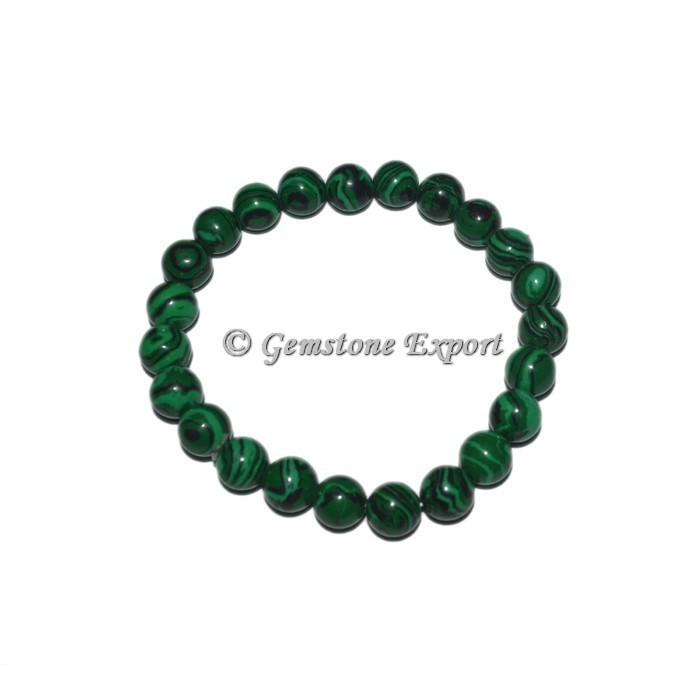 Synthetic Malachite Gemstone Bracelets