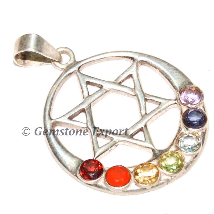 Seven Chakra Star Pendants