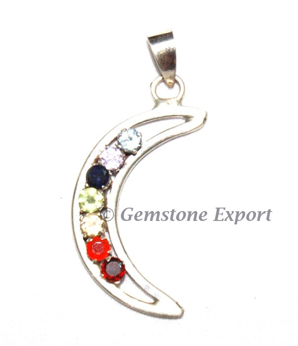 Moon Seven Chakra Pendants