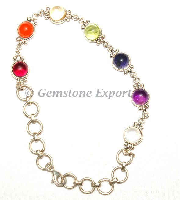 Seven Chakra Bracelets 925 Silver