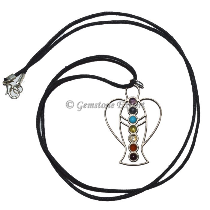 Angel Wood Chakra Pendant