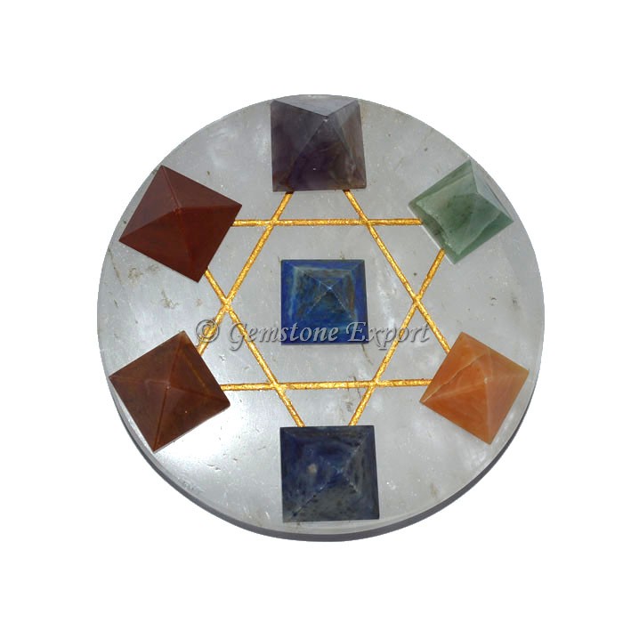Seven Chakra Pyramids Set